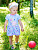 Платье "Фламинго" - Размер 80 - Цвет голубой - интернет-магазин Bits-n-Bobs.ru